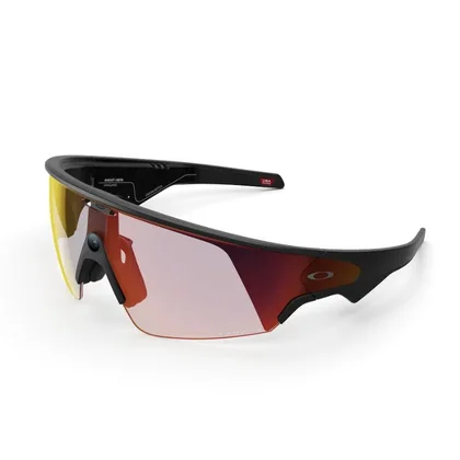 Oakley Meta Vanguard AI glasses, black frame with Prizm Transitions Ember lens
